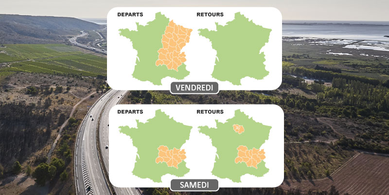 Circulation dense du 26 au 29 décembre : les régions et horaires critiques