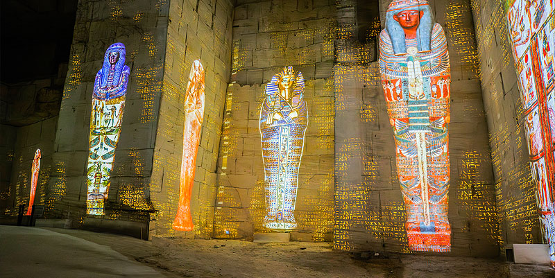 L'Égypte et les Pharaons : une exposition immersive aux Baux-de-Provence