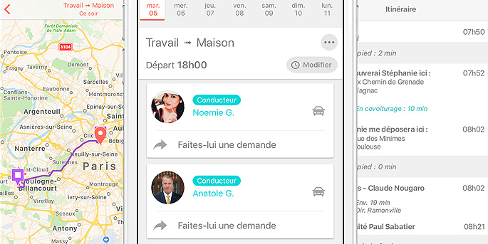 Pensez au covoiturage sur de courtes distances