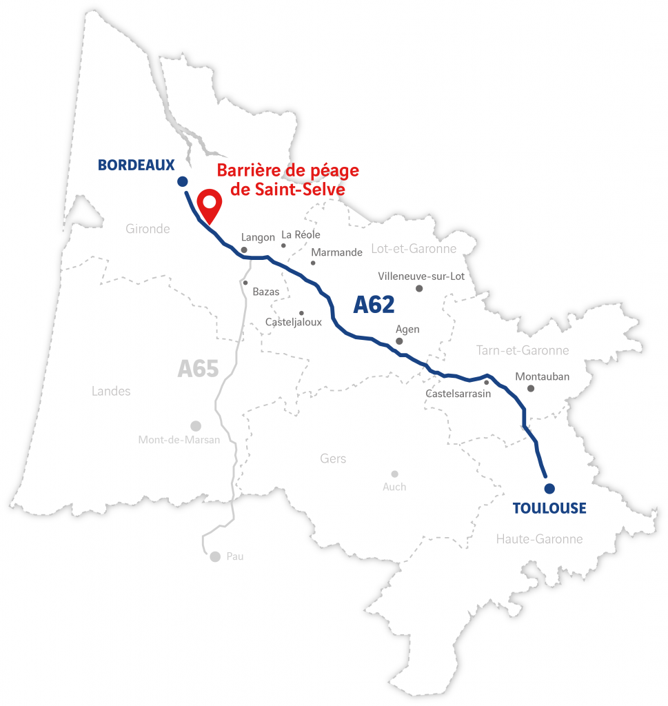 A62 : rénovation du péage de St-Selve