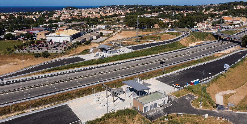 Travaux sur l'A50 à Ollioules
