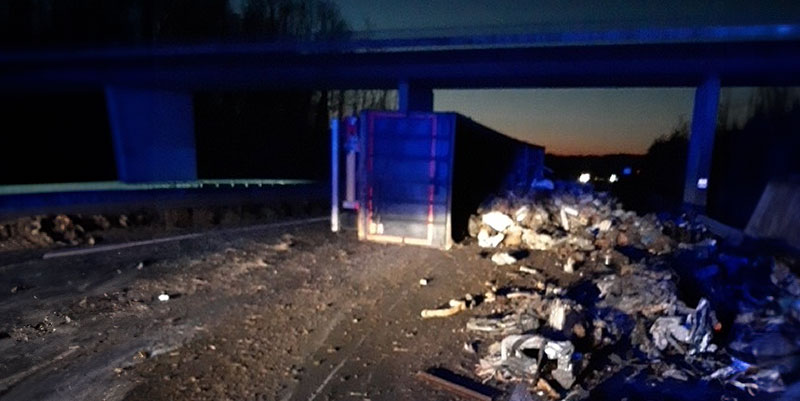 Accident de poids lourd à Mirambeau : A10 coupée en direction de Bordeaux