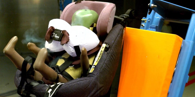 Le siège bébé avec airbags intégrés