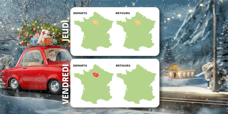 Noël : trafic dense attendu sur les routes