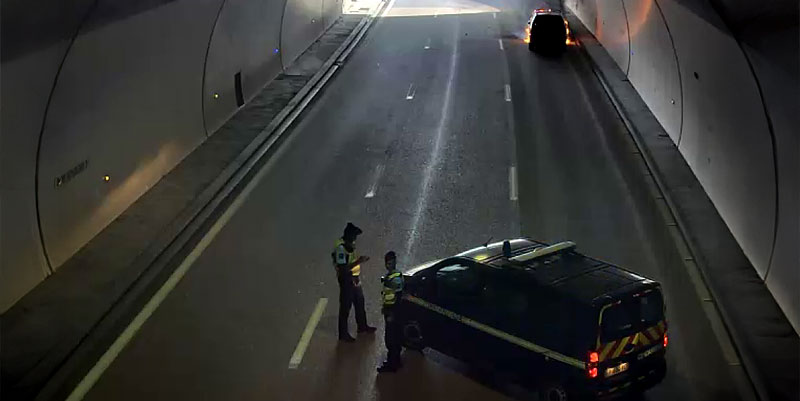 Une voiture en feu paralyse l’A8 entre Nice et Monaco