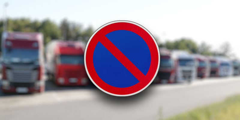 Les places réservées aux poids lourds