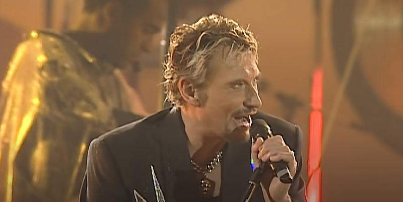 Johnny Hallyday, plus fort que la pluie en 1998