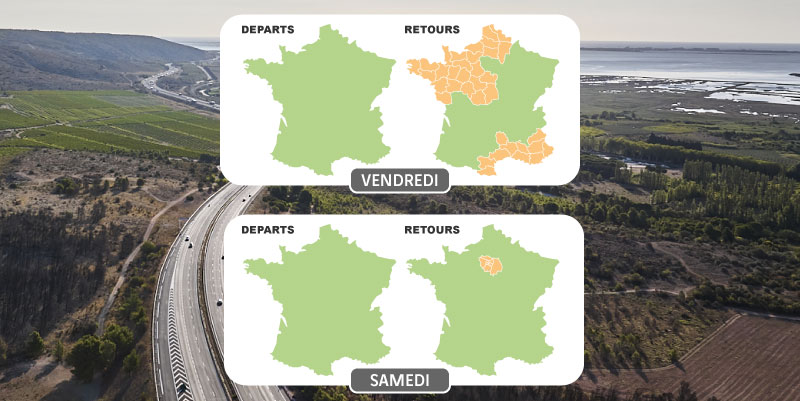 Les bouchons prévus pour la dernière semaine des vacances de printemps