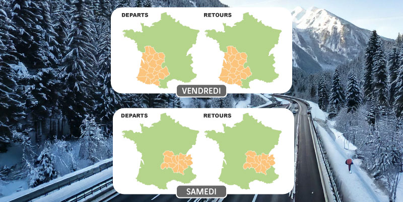 Prévisions trafic du 7 au 9 mars : fin des vacances d'hiver et circulation chargée