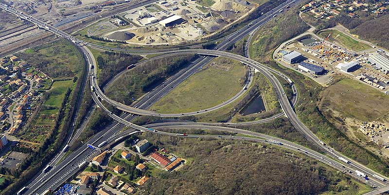 Lyon, fermeture bifurcations A7 / A47