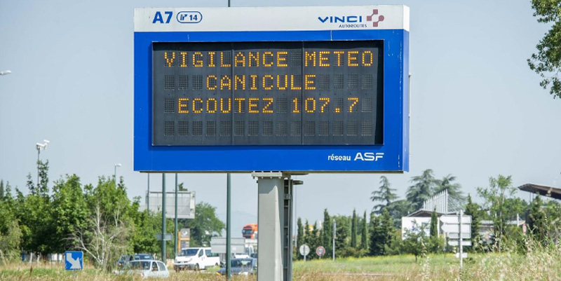 Conduire avec les fortes chaleurs