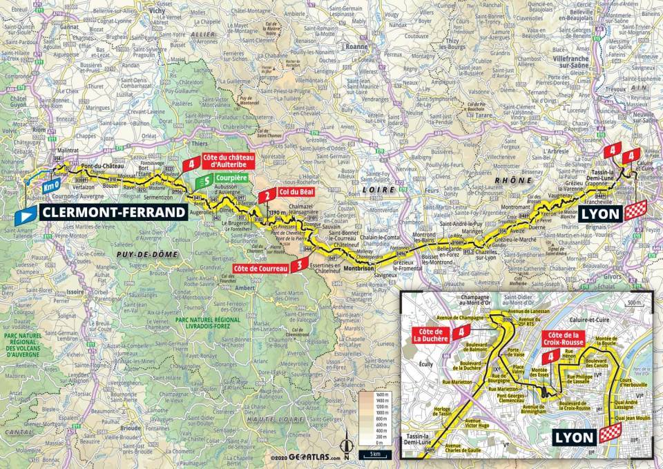 Samedi, 14ème étape : Clermont-Ferrand - Lyon