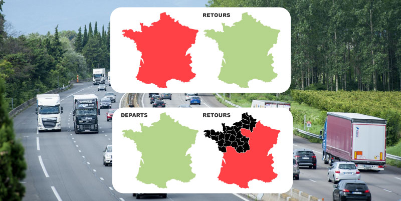 Les bouchons prévus le week-end du 8 mai et du jeudi de l'ascension