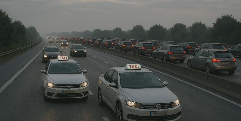 Var : blocages des taxis ce lundi 19 mai sur les autoroutes A50, A57 et A8
