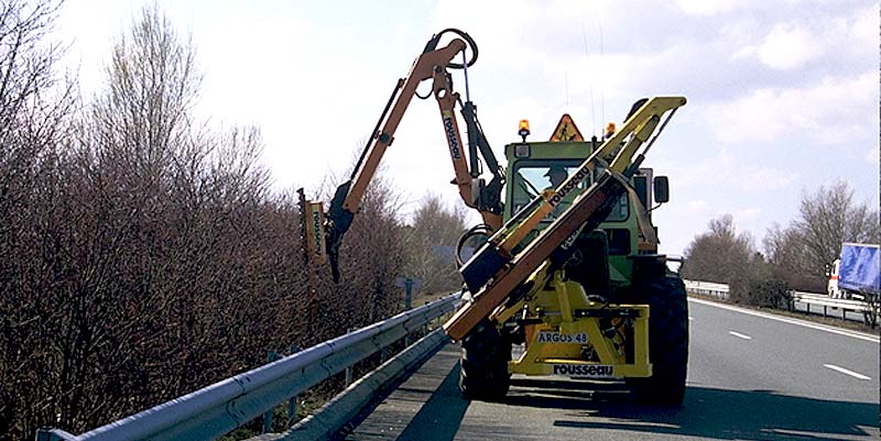 L'entretien des espaces verts sur l'autoroute