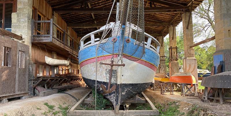 Les chantiers navals de Tramasset en Gironde