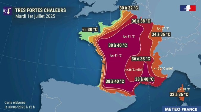 Météo-France alerte : vigilance rouge, chaleur record et nuits tropicales
