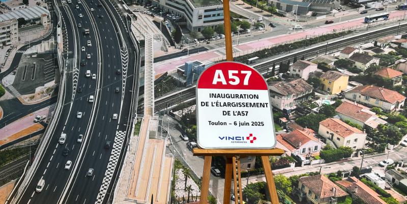 illustration de Toulon : clap de fin du chantier spectaculaire de l'élargissement de l'A57