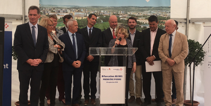 La nouvelle bifurcation A8/A51 à Aix-en-Provence