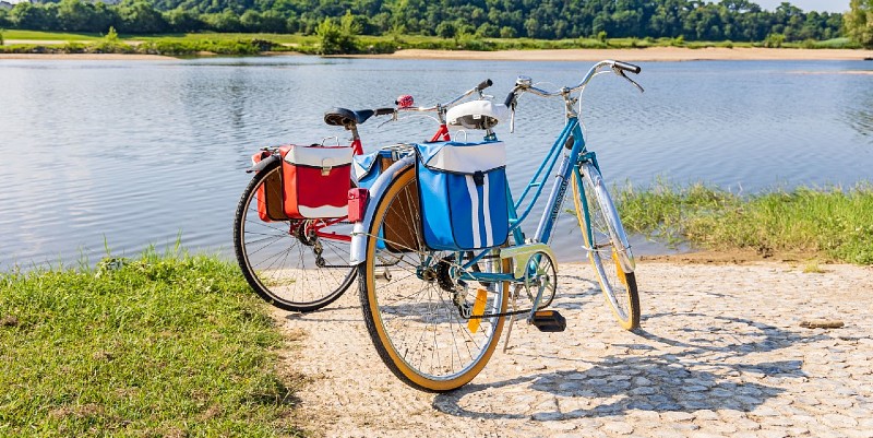 illustration de À bicyclette le long de la Loire