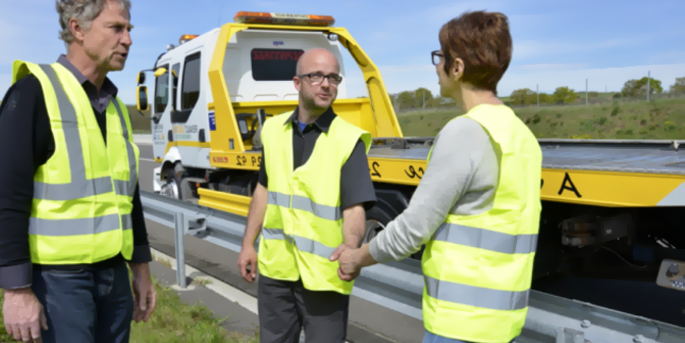 Le dépannage sur autoroute