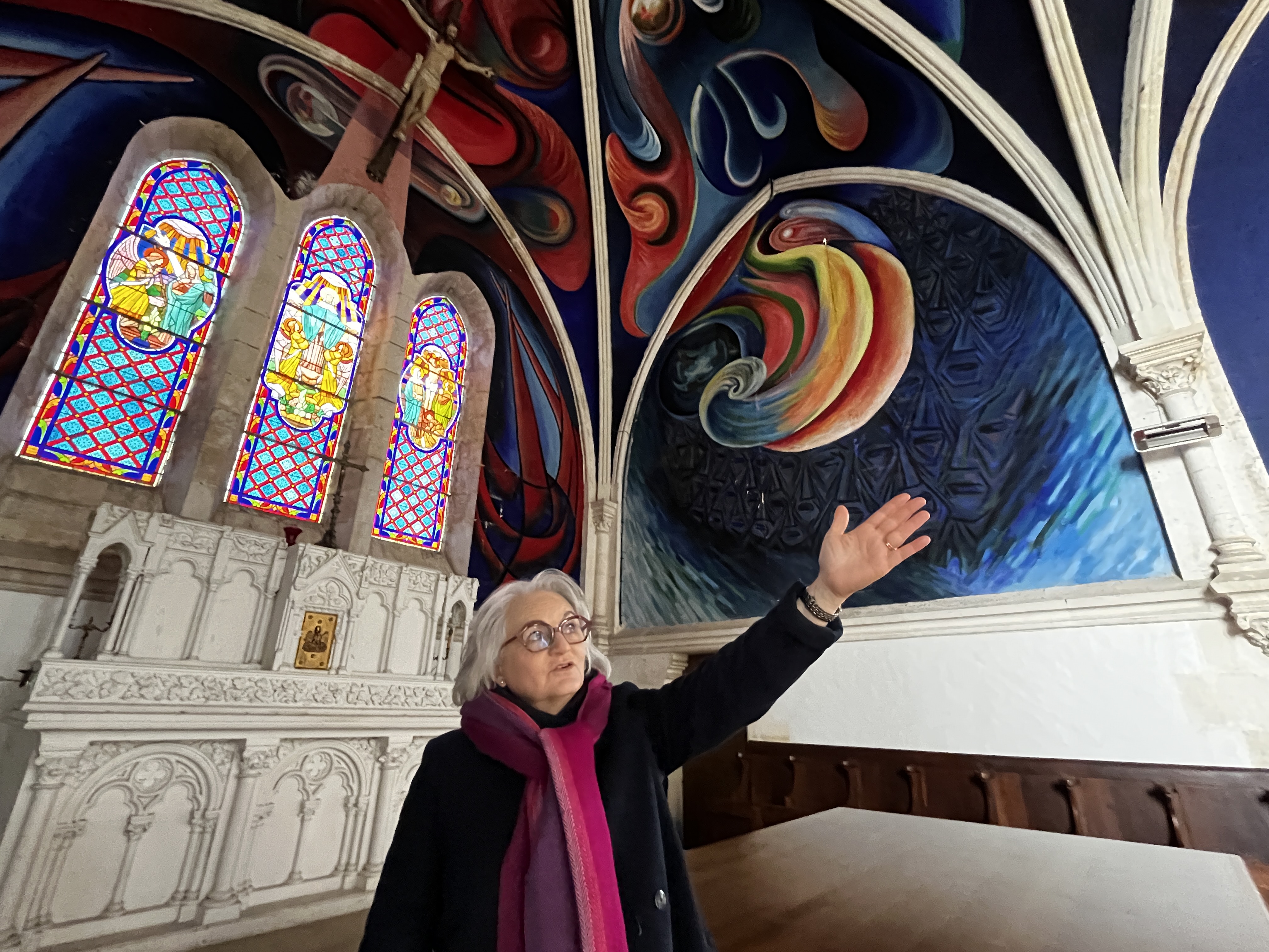 illustration de Dans l’Indre, l’église du Menoux dévoile un trésor coloré signé Jorge Carrasco