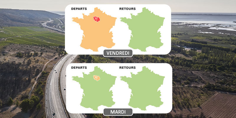 Départs en vacances de Noël 2024 : jours et heures pour éviter les bouchons sur les routes