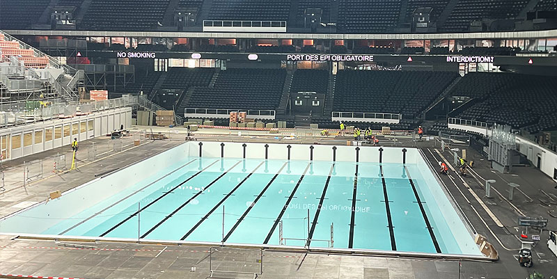 illustration de Quand une salle de spectacle devient piscine olympique