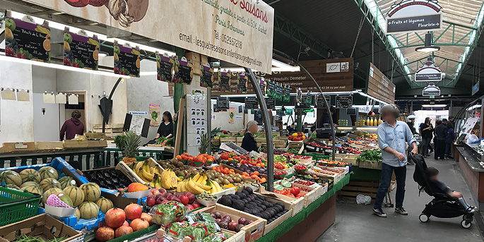 illustration de Le marché des enfants rouges à Paris