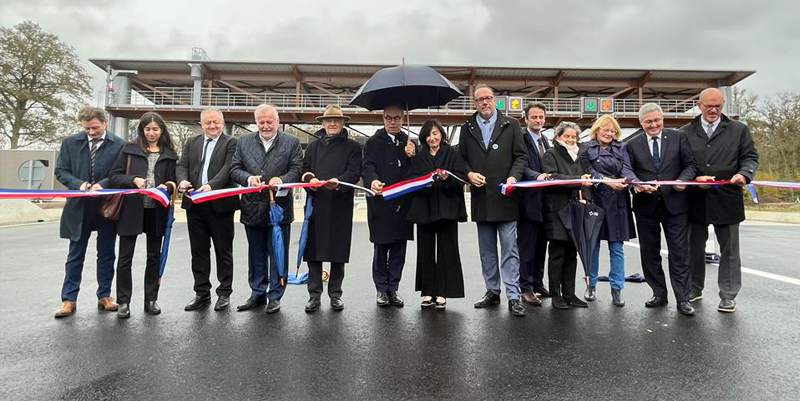 Orléans, inauguration d'un nouvel échangeur et d'une 4e voie de l'A10
