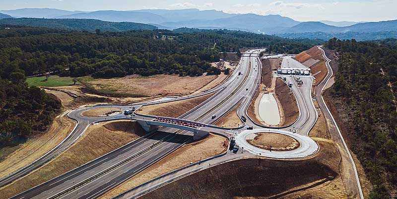 L'échangeur de Belcodène ouvre sur l'A52
