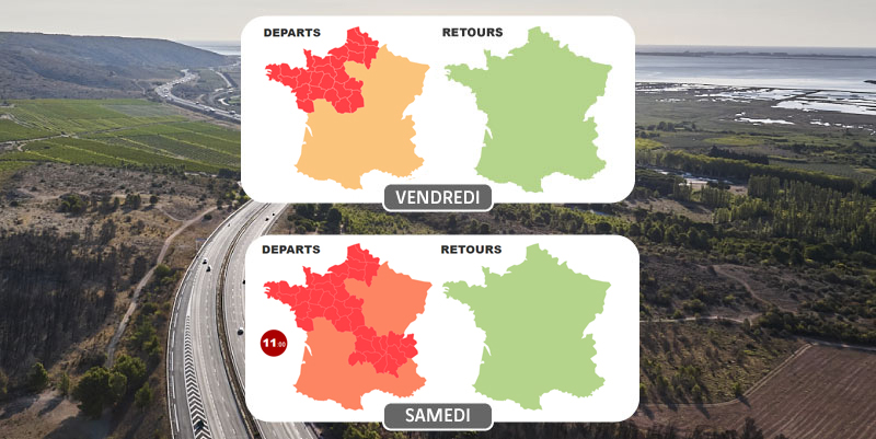 Prévisions trafic : un feu d'artifice de bouchons pour le 14 juillet