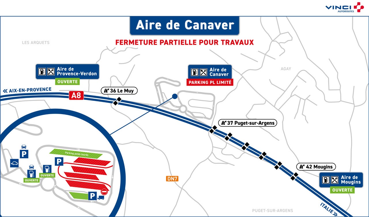 Les chaussées des aires font peau neuve