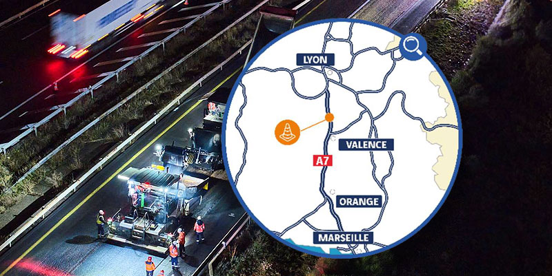 Travaux nocturnes sur l’A7 entre La Galaure et Tain-l’Hermitage dès le 16 septembre