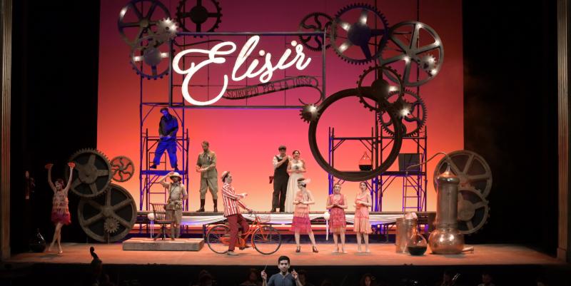 illustration de ''L’Élixir d’Amour'' revisité pour les enfants au Théâtre des Champs-Elysées