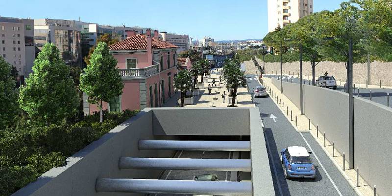 Nice : Liaison Voie Mathis - Autoroute A8