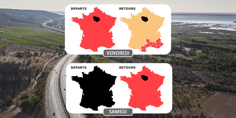 Vacances et JO : circulation très difficile prévue le 26, 27 et 28 juillet 2024