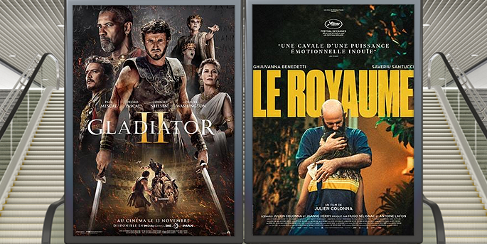 illustration de Au cinéma le 13 novembre : Gladiator 2 et Le royaume