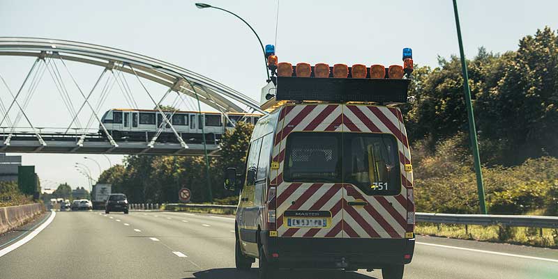 illustration de A61 Fermeture au Palays