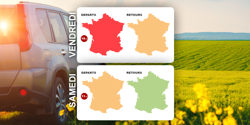 Prévisions trafic : Du monde sur la route du week-end de la Pentecôte