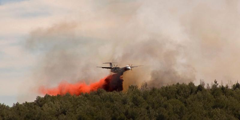 Incendie dans l'Hérault : A9 coupée et déviation par A750/A75 entre Montpellier et Béziers