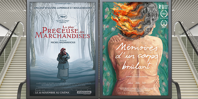 illustration de Au cinéma le 20 novembre, La Plus Précieuse des Marchandises et Mémoire d’un Corps Brûlant