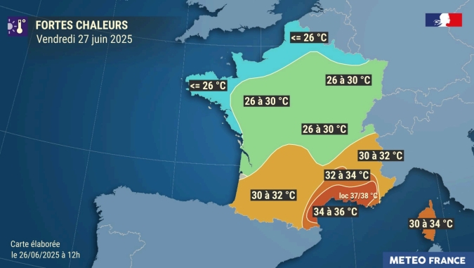 Alerte Orange Météo France : la canicule précoce atteint le sud-est du pays ce vendredi