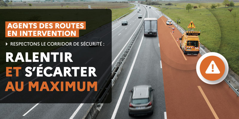 Sécurité des agents routiers : action de sensibilisation sur l'aire de Lançon-de-Provence