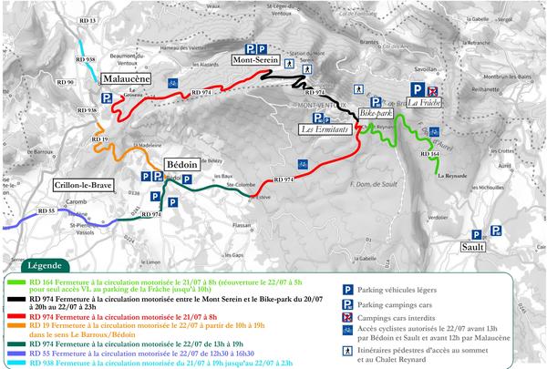Vaucluse : fortes perturbations pour le passage du tour de France 2025 ce mardi 22 juillet
