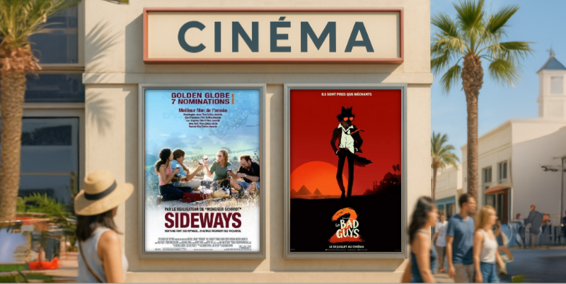 Au cinéma le 6 août : en salle Les Bad Guys 2 et Sideways en VOD
