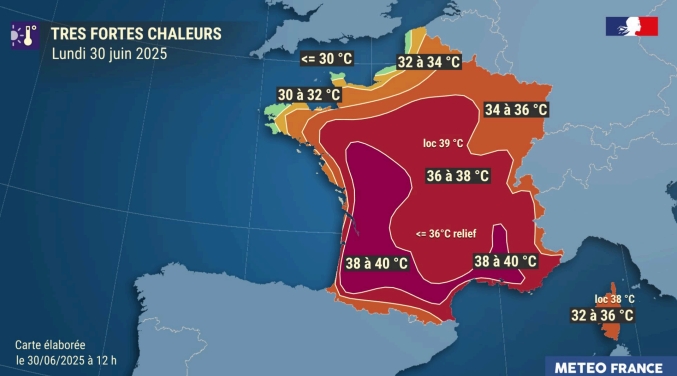 Météo-France alerte : vigilance rouge, chaleur record et nuits tropicales