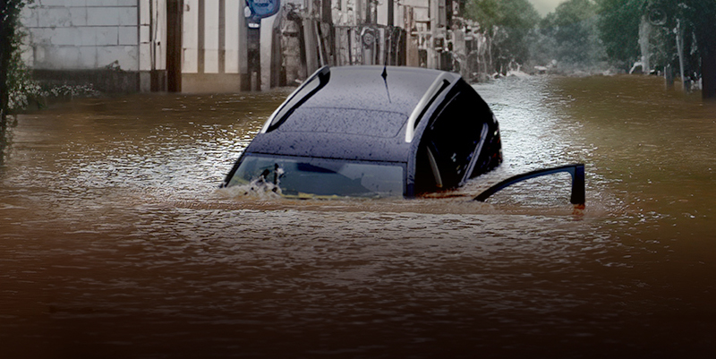 En cas de fortes pluies et d'inondations