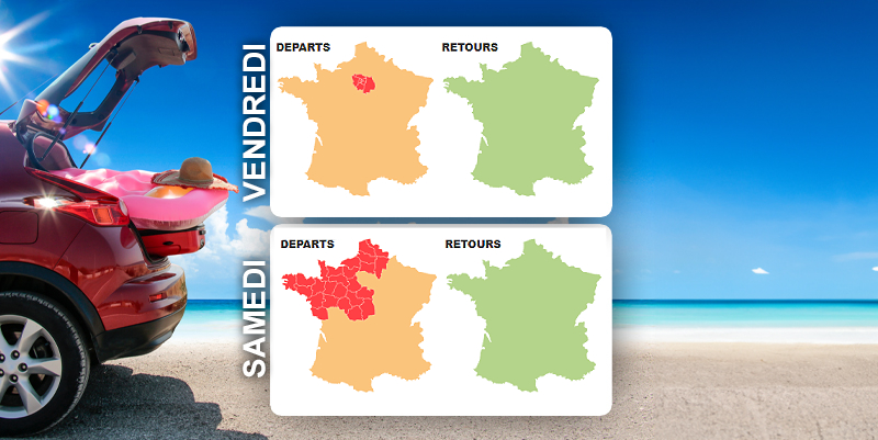 Coup d'envoi des vacances : les prévisions trafic
