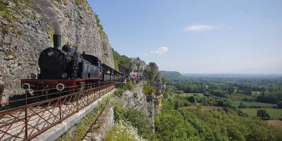 Le truffadou dans le Lot, un train avec vue